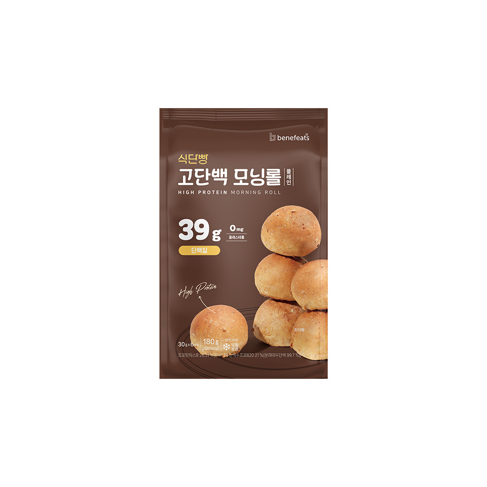식단빵 고단백 모닝롤 플레인 180g (6개입)