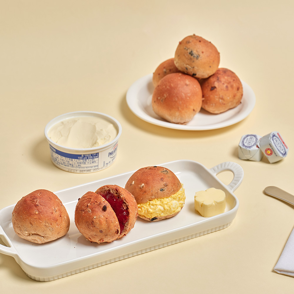 식단빵 고단백 모닝롤 올리브 180g (6개입)